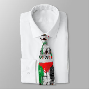 Cravate Enfants de Gaza peignant le drapeau de la Palestin