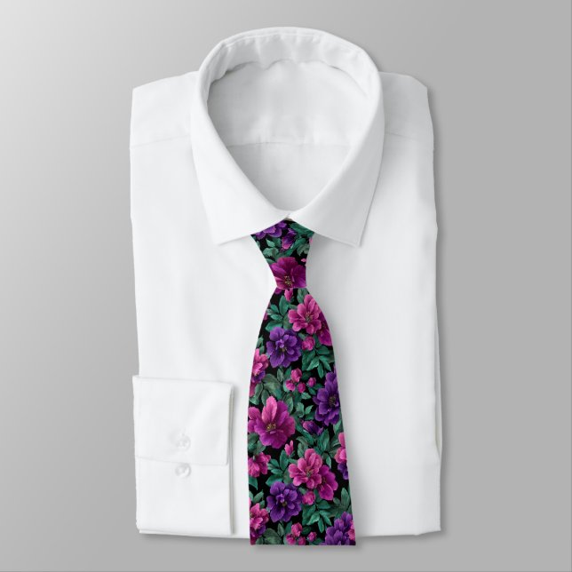Cravate Ensembles Cadeaux de Fêtes Tendances Fleur Victori (Attaché)