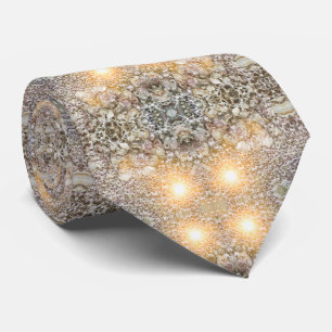 Cravate ensoleillée jaune et grise, style subtil