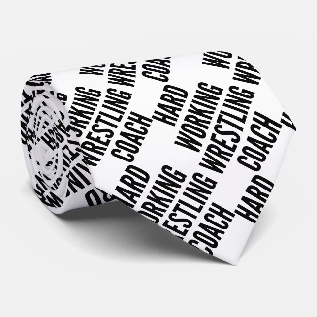 Cravate Entraîneur de lutte au travail acharné (Roulé)