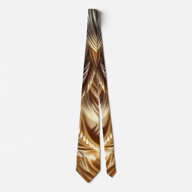 Cravate Entwined Gold Neck Tie (Devant)