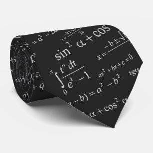Cravate Equation mathématique pour Geek de mathématiques E