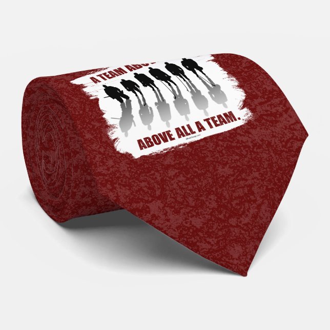Cravate Équipe au-dessus de tous (Hockey) (Roulé)