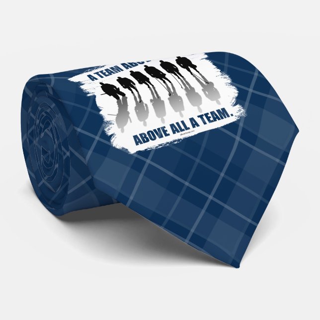 Cravate Équipe au-dessus de tous (Hockey) (Roulé)
