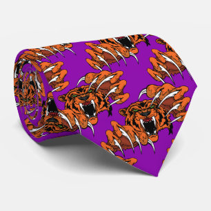 Cravate Équipe de Tiger Mascotte Football Basketball Neckt