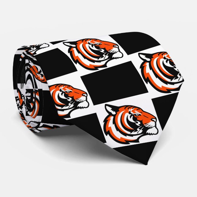 Cravate Équipe de Tiger Mascotte Football Basketball Neckt (Roulé)