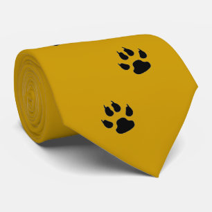 Cravate Équipe sportive Mascotte Empreintes de pattes Neck