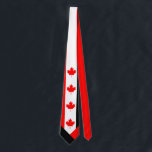 Cravate Érable canadien noir blanc rouge noir<br><div class="desc">Pour toi,  cet homme. Le POUVOIR est dans le rouge. Prenez le contrôle - prenez le pouvoir et dites-leur qui est cet homme !</div>