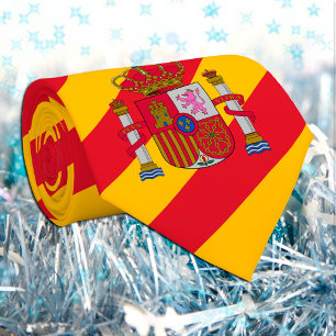 Cravate Espagne Cravates, mode Espagnol Drapeau