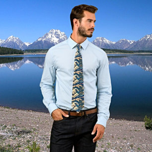 Cravate esthétique vintage Wave Retro