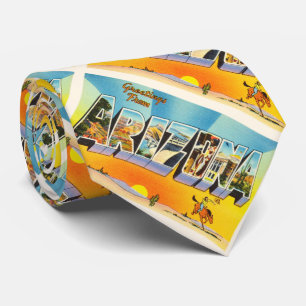 Cravate État de vieux souvenir de Vintage voyage d'Arizona