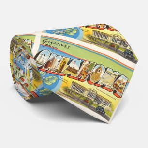 Cravate État souvenir CORRECT de Vintage voyage de