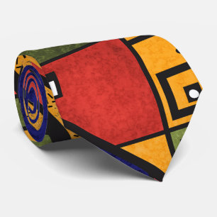 Cravate Ethno africain sans couture traditionnelle motif