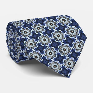 Cravate étoile croisée bleue