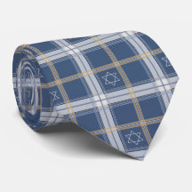 Étoile de David Tartan Bleu