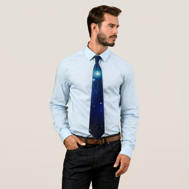 Cravate Étoiles Dans L'Espace (En situation)