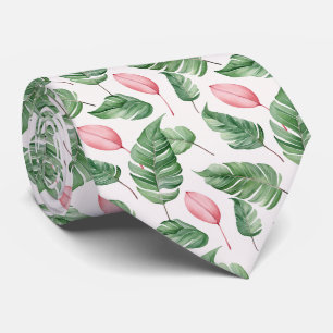 Cravate étonnant avec Motif Feuille exotique