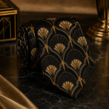 Éventail Art Déco Or Noir Luxe Mariage Gatsby