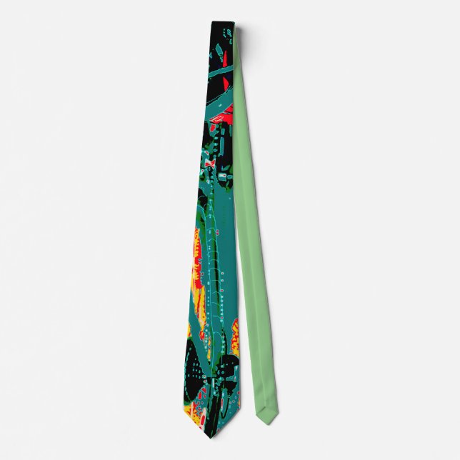 Cravate Expressionniste Bicycle Parts Necktie (Devant)
