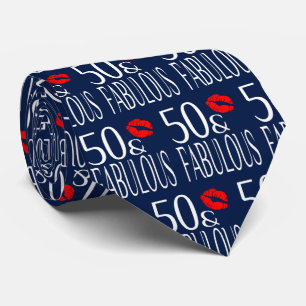 Cravate Fabuleux Cinquante lèvres rouges