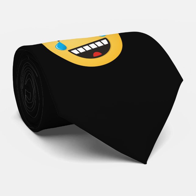Cravate Face avec des larmes de joie (Roulé)