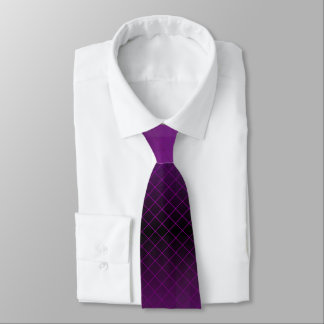 Cravate Fade Ombre géométrique violet personnalisée