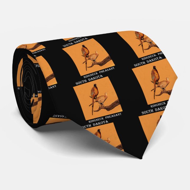 Cravate Faisan d'Anneau-cou du Dakota du Sud (Roulé)