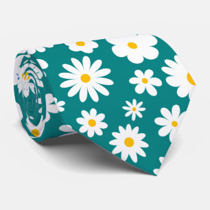 Cravate Faisée graphique moderne Turquoise
