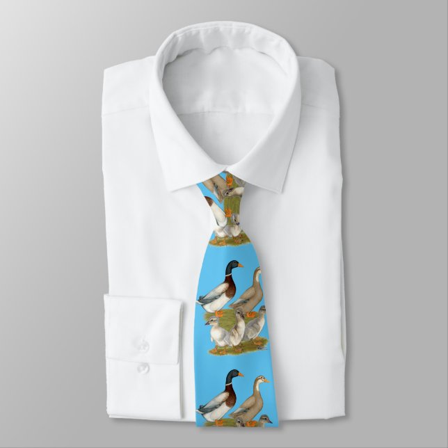 Cravate Famille de canards de Saxe (Attaché)