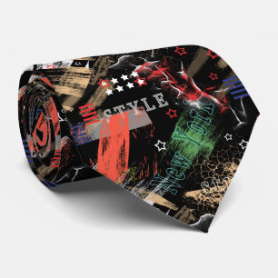 Cravate Fashionable abstract grunge