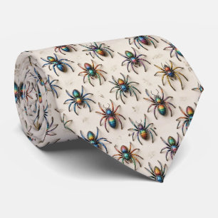 Cravate Faux soie d'araignées Entomologiste passionné
