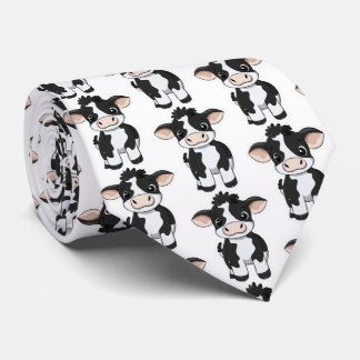 Cravate Ferme Graphique de Vache Homme