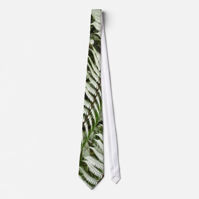 Cravate Fern Fronds II Dark Green Nature (Devant)