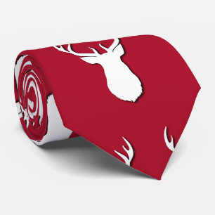 Cravate Festival Motif du trophée du cerf