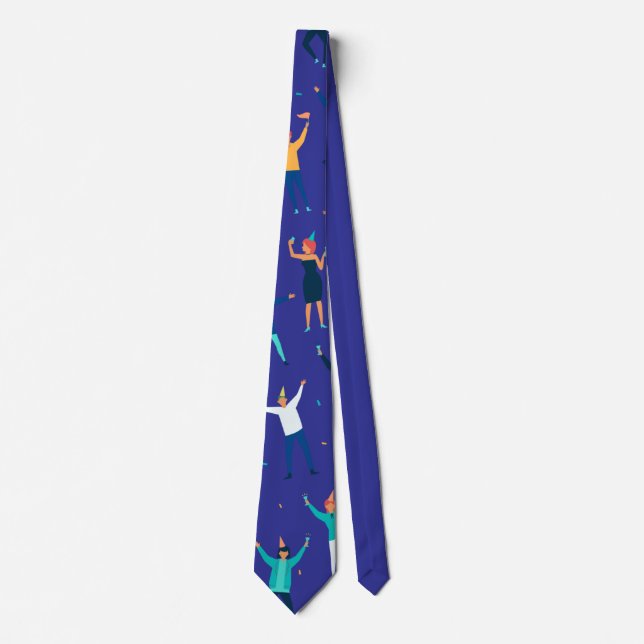 Cravate Fête des gens Confetti Necktie - Fun Celebration (Devant)