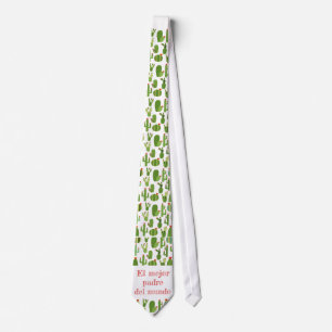 Cravate Fête des pères mexicaine : Style Cactus