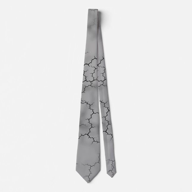Cravate Fête des pères Motif en marbre gris (Devant)