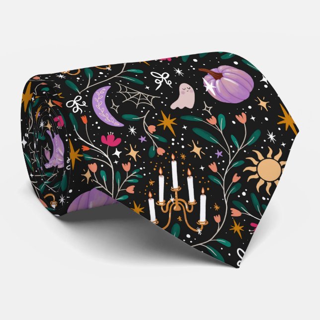Cravate Fête d'Halloween Opulente Moderne et Classique Épo (Roulé)