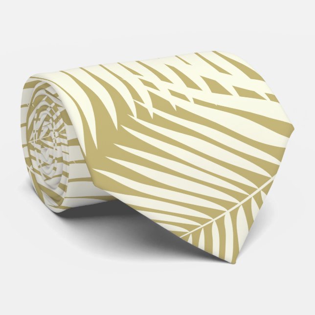 Cravate Feuille de Hawaïen de paumes de Kona (Roulé)