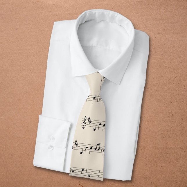 Cravate Feuille de musique (Music Sheet Neck Tie)