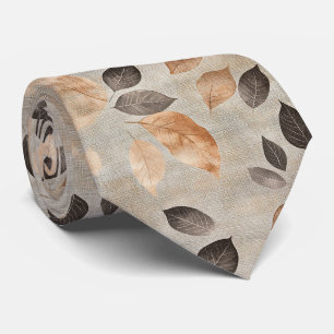 Cravate Feuille inspirée de la nature rustique - Art botan