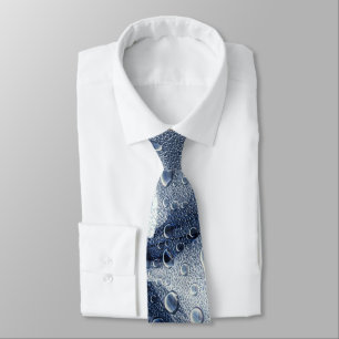 Cravate Feuilles avec Raindrops