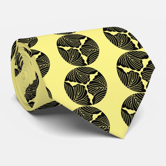 Cravate Feuilles de lierre trisectées (Roulé)