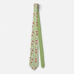 Cravate Feuilles et coccinelles