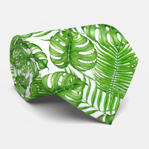 Cravate Feuilles tropicaux