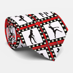 Cravate Filles de scène de cabaret de danse dansant la