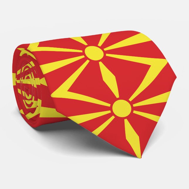 Cravate Flag de Macedonia (Roulé)