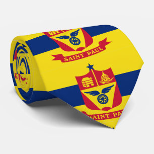 Cravate Flag of St Paul, Minnesota Tie