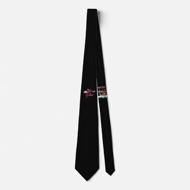 Cravate Flamant rose rose mignon pour femmes | Rose Cute | (Devant)