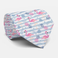 Flamant rose Whimsical et Motif ananas
